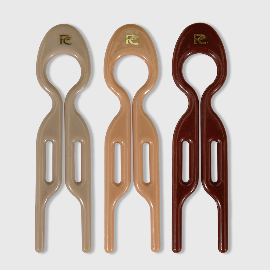 Shade of Brown Set - 3 Hairpins